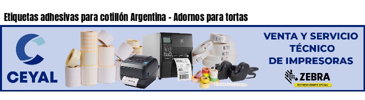 Etiquetas adhesivas para cotillón Argentina - Adornos para tortas