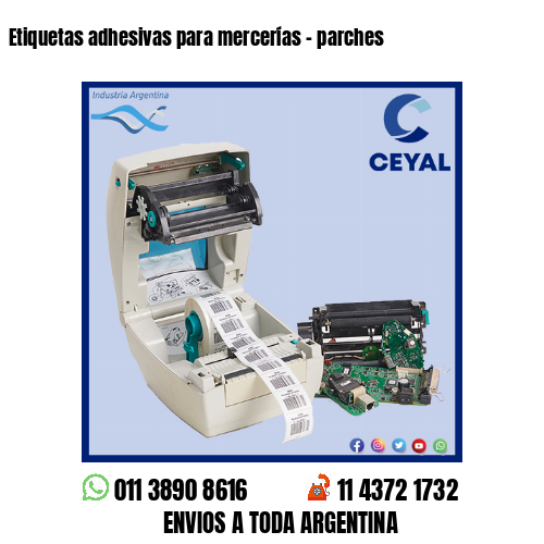 Etiquetas adhesivas para mercerías – parches