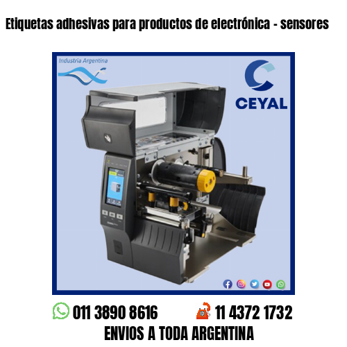 Etiquetas adhesivas para productos de electrónica – sensores
