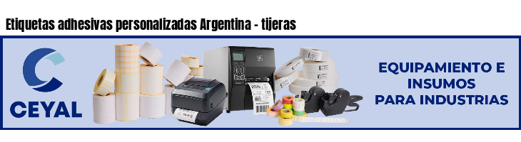 Etiquetas adhesivas personalizadas Argentina - tijeras