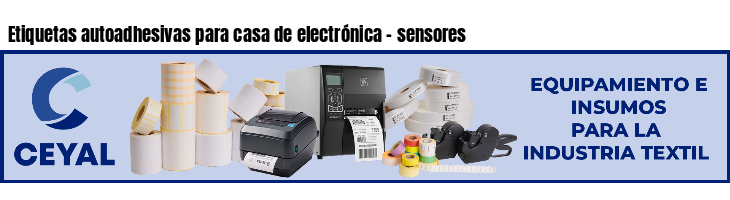Etiquetas autoadhesivas para casa de electrónica - sensores