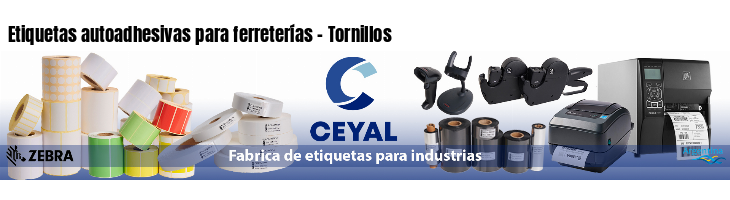 Etiquetas autoadhesivas para ferreterías - Tornillos