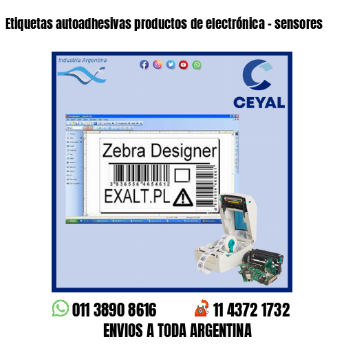 Etiquetas autoadhesivas productos de electrónica – sensores