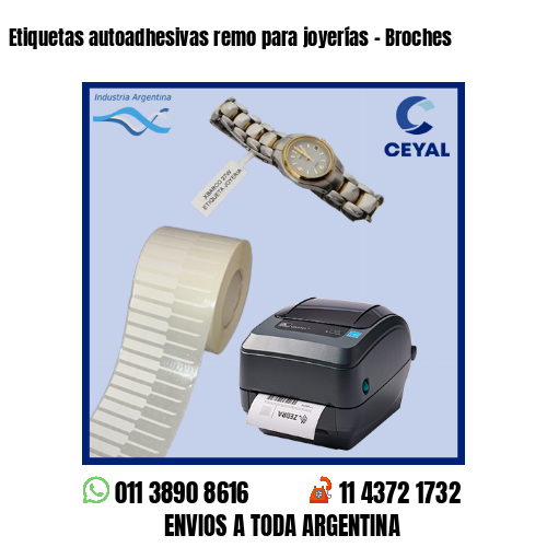 Etiquetas autoadhesivas remo para joyerías – Broches