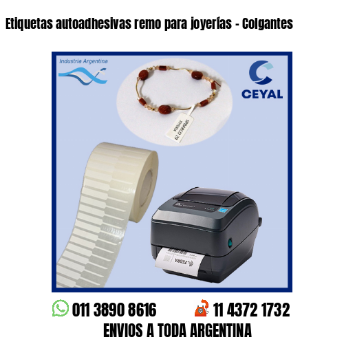 Etiquetas autoadhesivas remo para joyerías – Colgantes