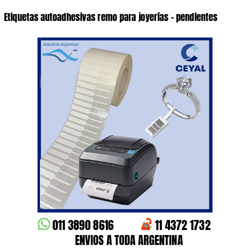 Etiquetas autoadhesivas remo para joyerías – pendientes