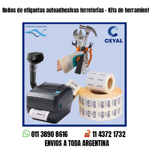 Rollos de etiquetas autoadhesivas ferreterías – Kits de herramientas