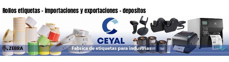 Rollos etiquetas - importaciones y exportaciones - depositos