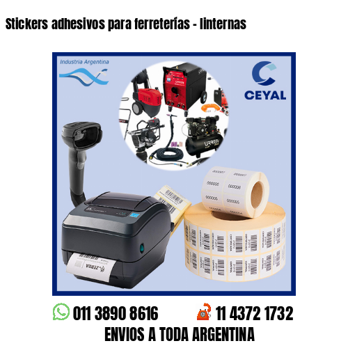 Stickers adhesivos para ferreterías – linternas