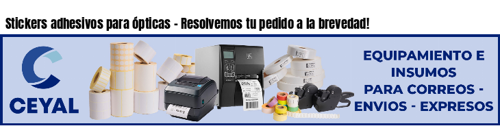 Stickers adhesivos para ópticas - Resolvemos tu pedido a la brevedad!