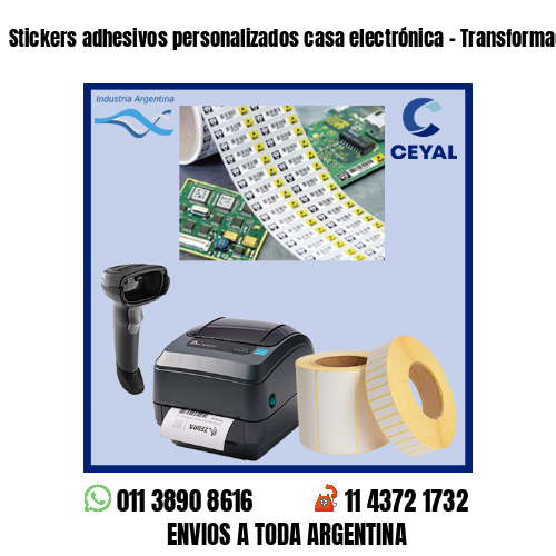 Stickers adhesivos personalizados casa electrónica – Transformadores