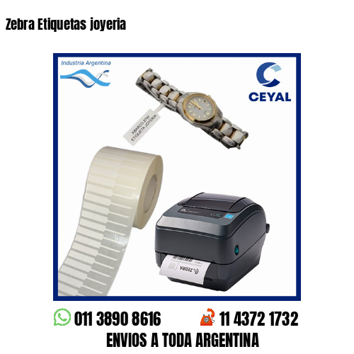 Zebra Etiquetas joyeria