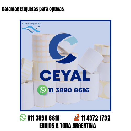 Datamax Etiquetas para opticas