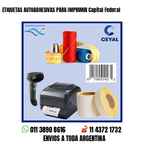 ETIQUETAS AUTOADHESIVAS PARA IMPRIMIR Capital Federal