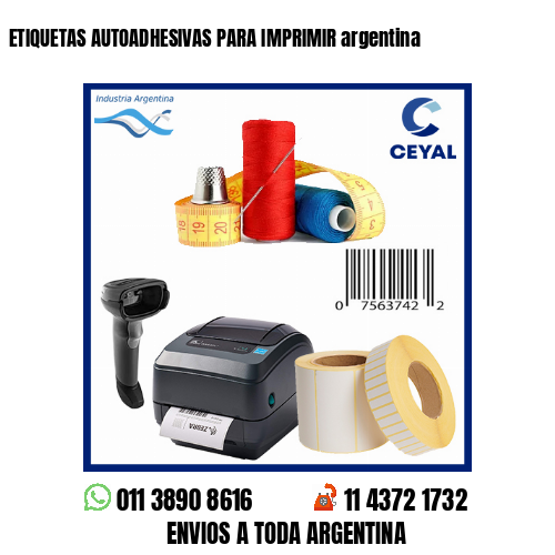 ETIQUETAS AUTOADHESIVAS PARA IMPRIMIR argentina
