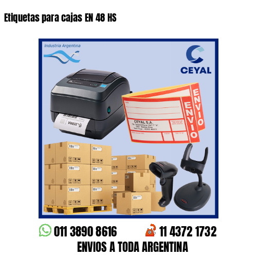 Etiquetas para cajas EN 48 HS