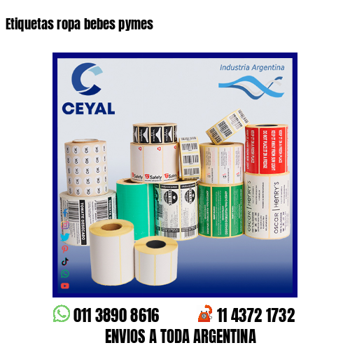 Etiquetas ropa bebes pymes