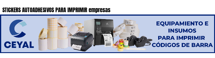 STICKERS AUTOADHESIVOS PARA IMPRIMIR empresas