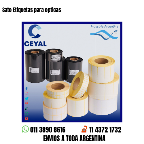 Sato Etiquetas para opticas
