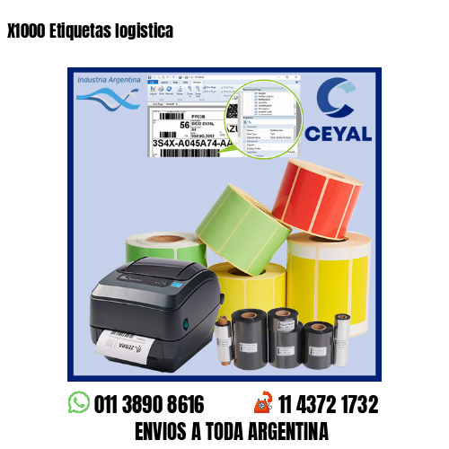 X1000 Etiquetas logistica