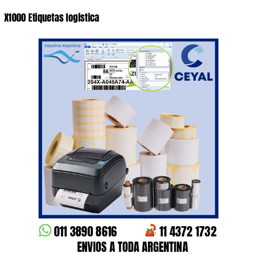 X1000 Etiquetas logistica