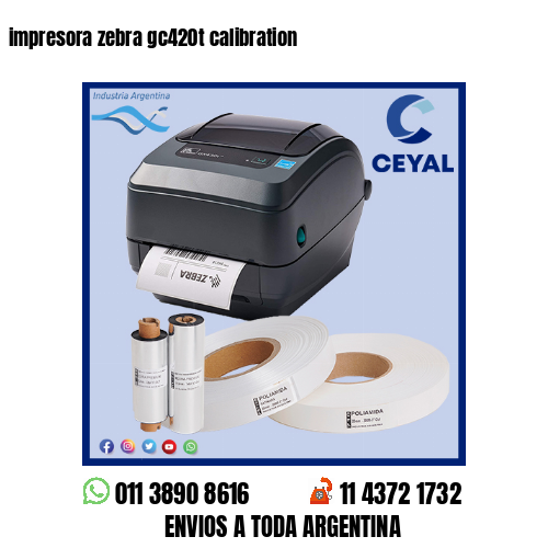 impresora zebra gc420t calibration