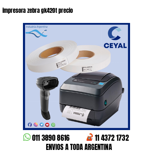impresora zebra gk420t precio