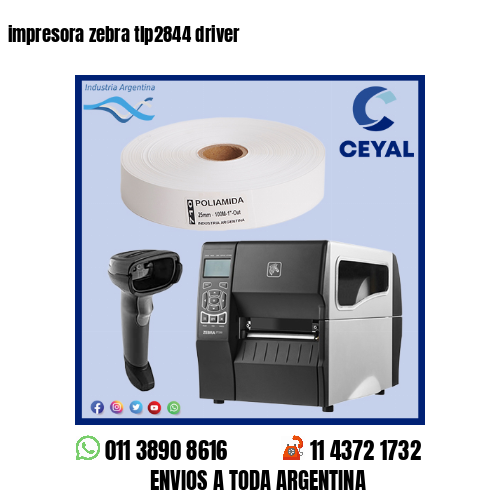 impresora zebra tlp2844 driver