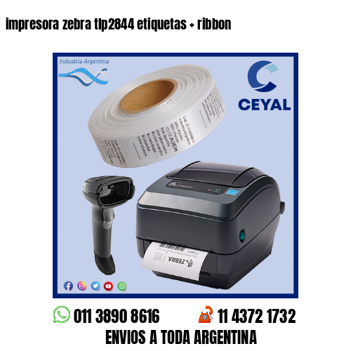 impresora zebra tlp2844 etiquetas   ribbon