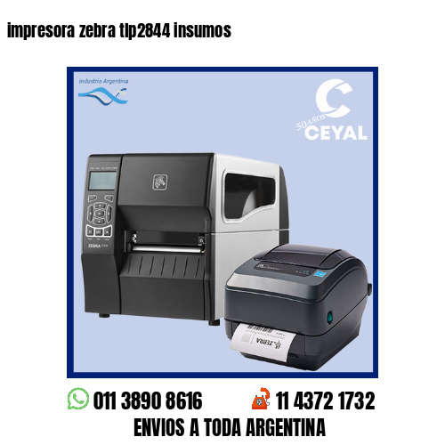 impresora zebra tlp2844 insumos