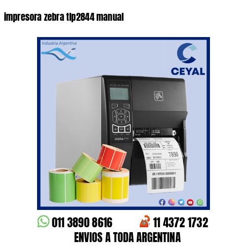 impresora zebra tlp2844 manual