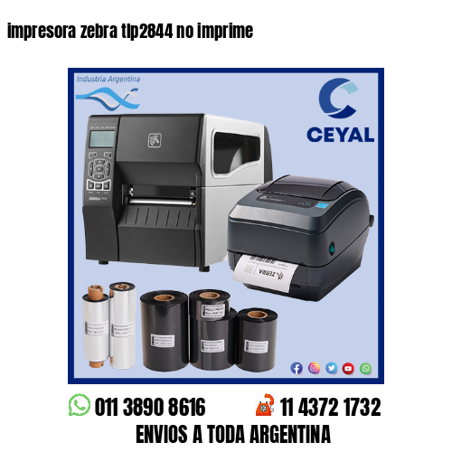 impresora zebra tlp2844 no imprime