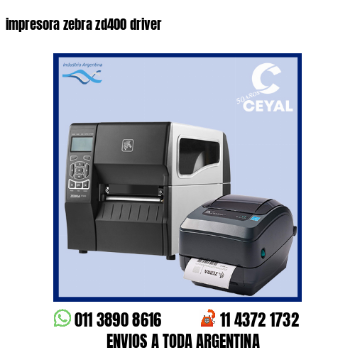 impresora zebra zd400 driver