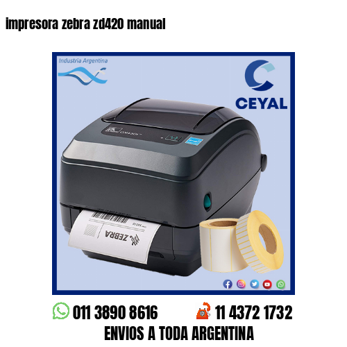 impresora zebra zd420 manual