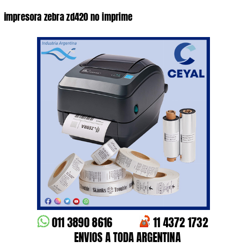 impresora zebra zd420 no imprime