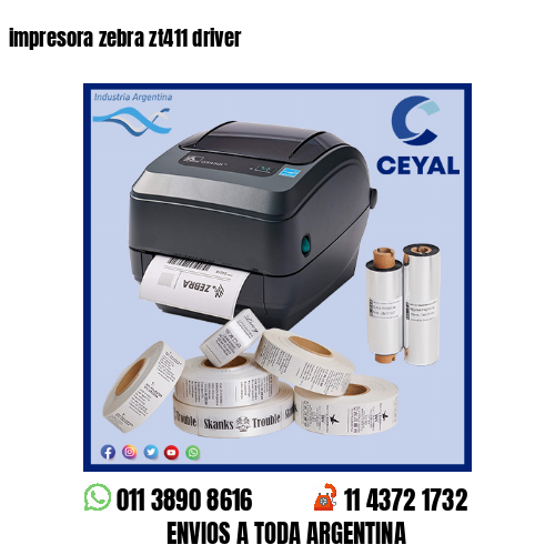 impresora zebra zt411 driver