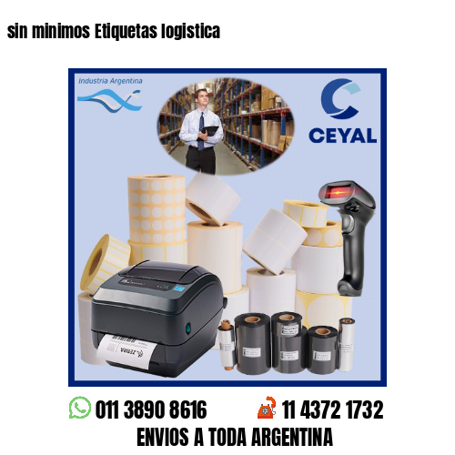 sin minimos Etiquetas logistica