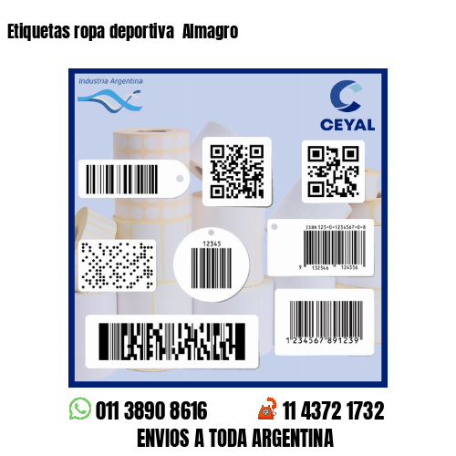 Etiquetas ropa deportiva  Almagro