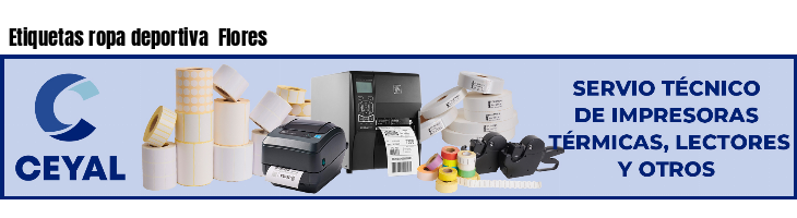 Etiquetas ropa deportiva  Flores