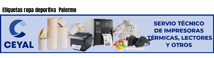 Etiquetas ropa deportiva Palermo