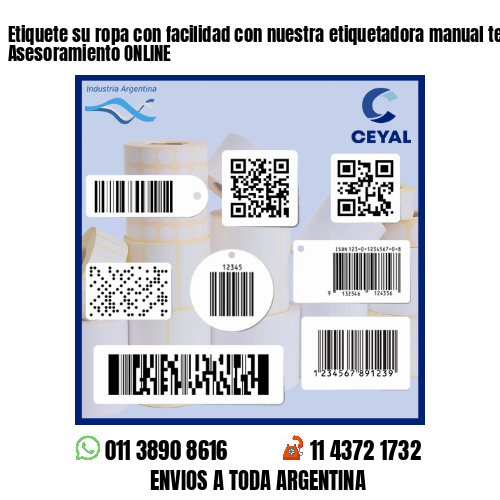 Etiquete su ropa con facilidad con nuestra etiquetadora manual textil - Asesoramiento ONLINE