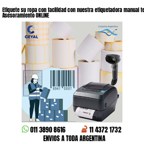 Etiquete su ropa con facilidad con nuestra etiquetadora manual textil – Asesoramiento ONLINE