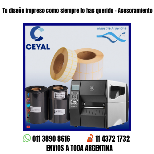 Tu diseño impreso como siempre lo has querido – Asesoramiento ONLINE