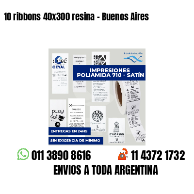 10 ribbons 40x300 resina - Buenos Aires