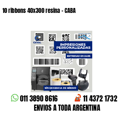 10 ribbons 40x300 resina - CABA