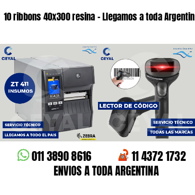 10 ribbons 40x300 resina - Llegamos a toda Argentina