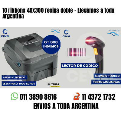 10 ribbons 40x300 resina doble - Llegamos a toda Argentina