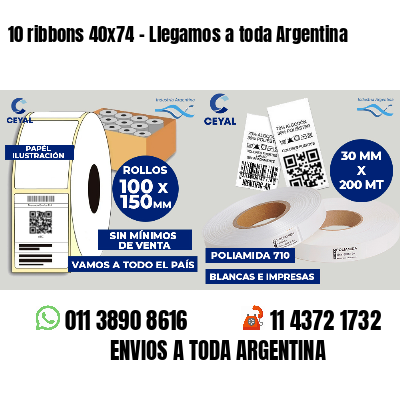 10 ribbons 40x74 - Llegamos a toda Argentina