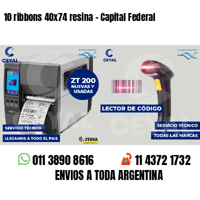10 ribbons 40x74 resina - Capital Federal