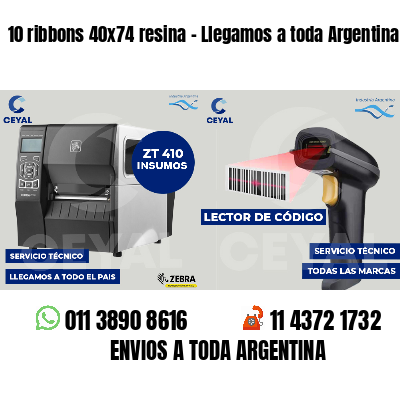 10 ribbons 40x74 resina - Llegamos a toda Argentina